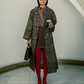 Animal print trench