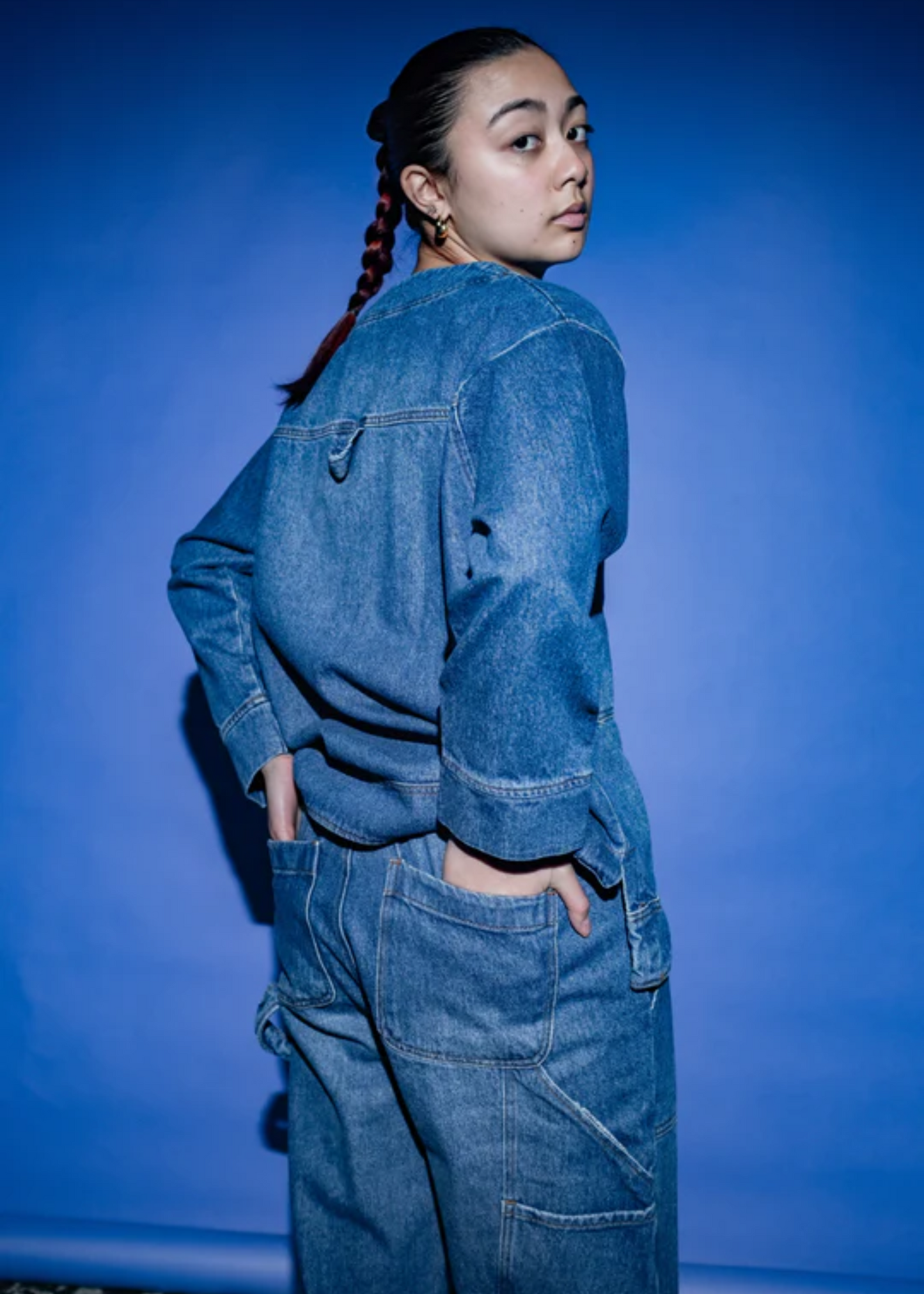 Miguel denim cardigan
