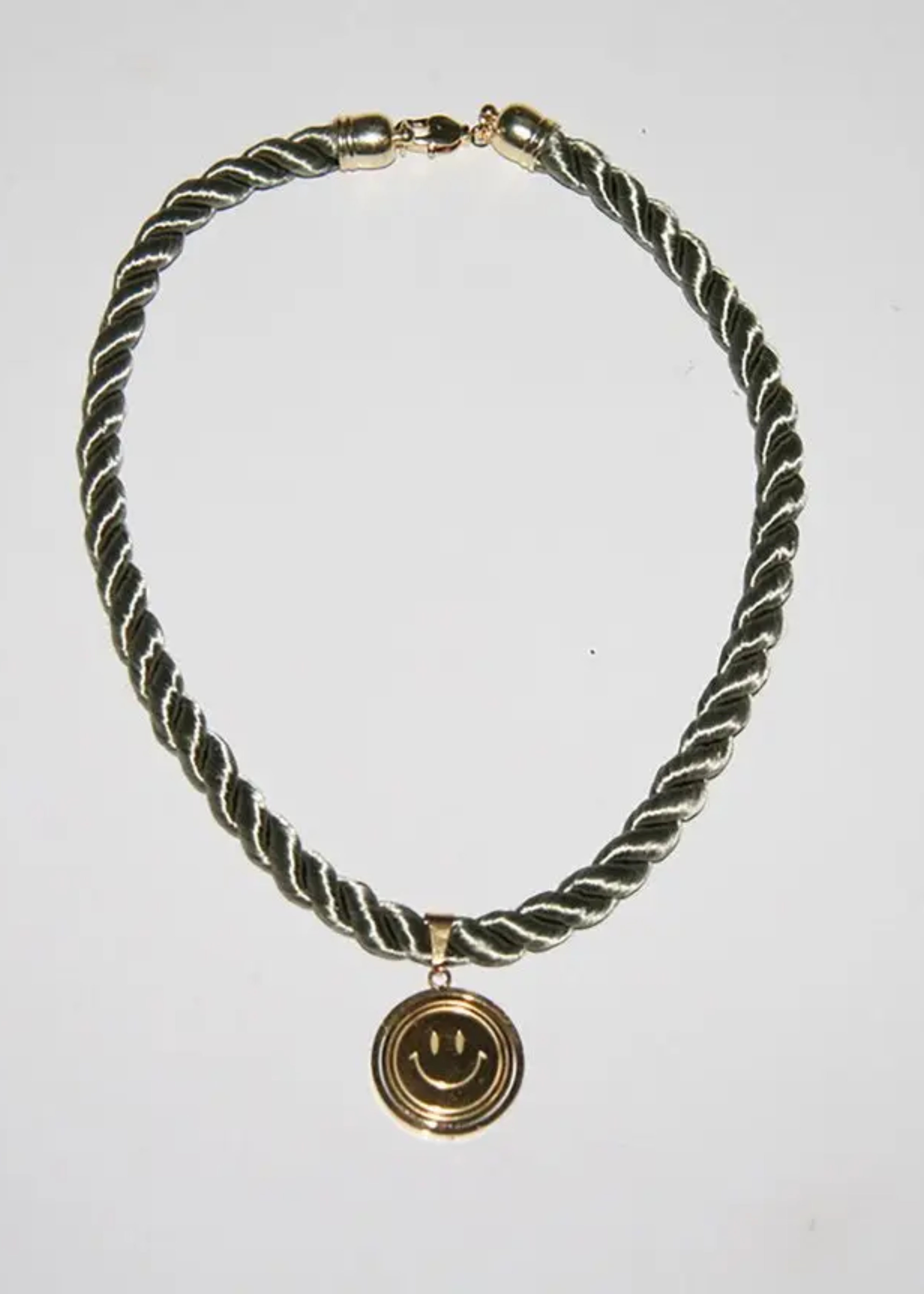 Feelings necklace, silk cord