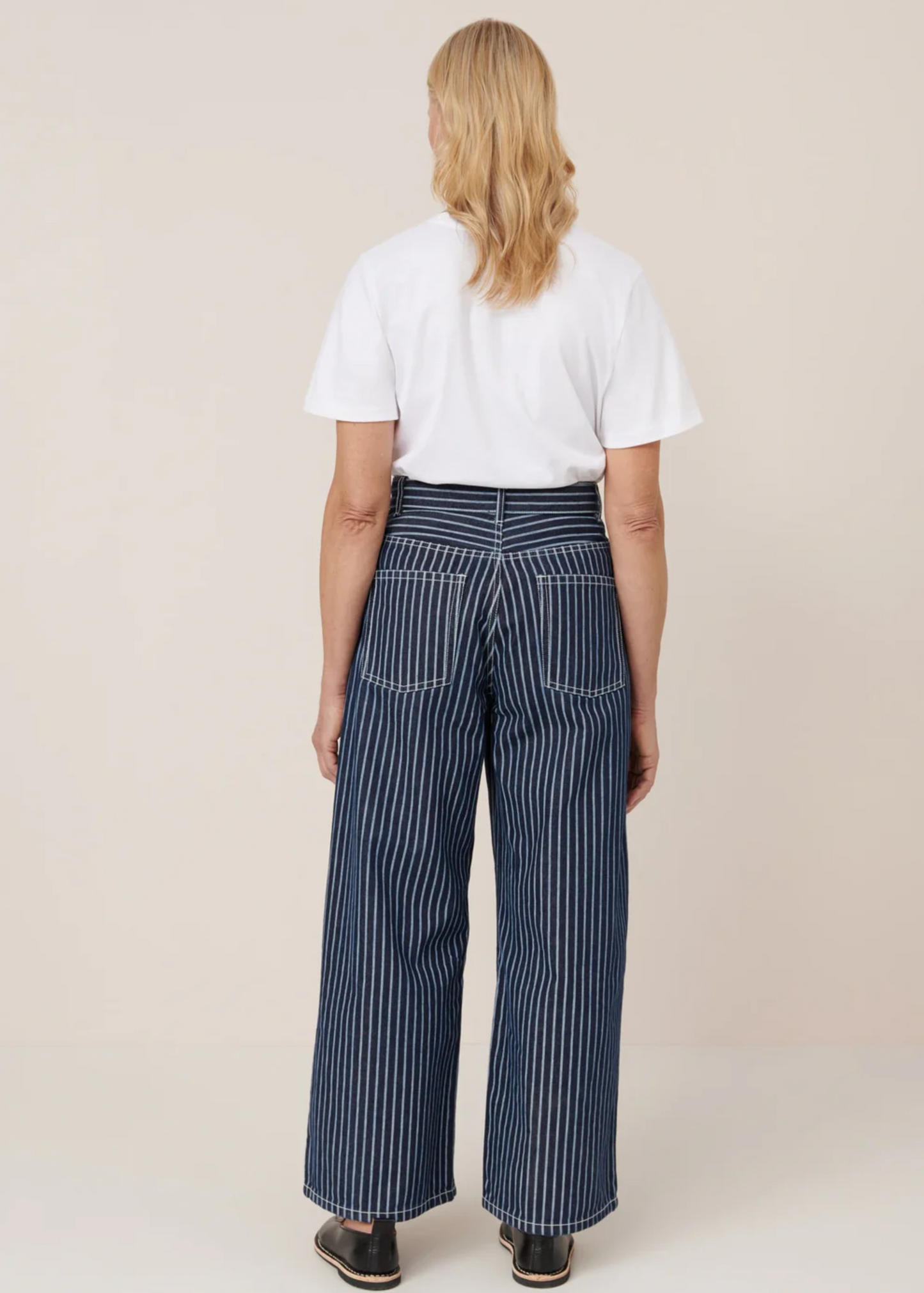 Sailor jeans, chalk stripe