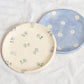 Forget me not catchall plate, light blue