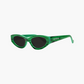 Kat x money moves sunglasses, green