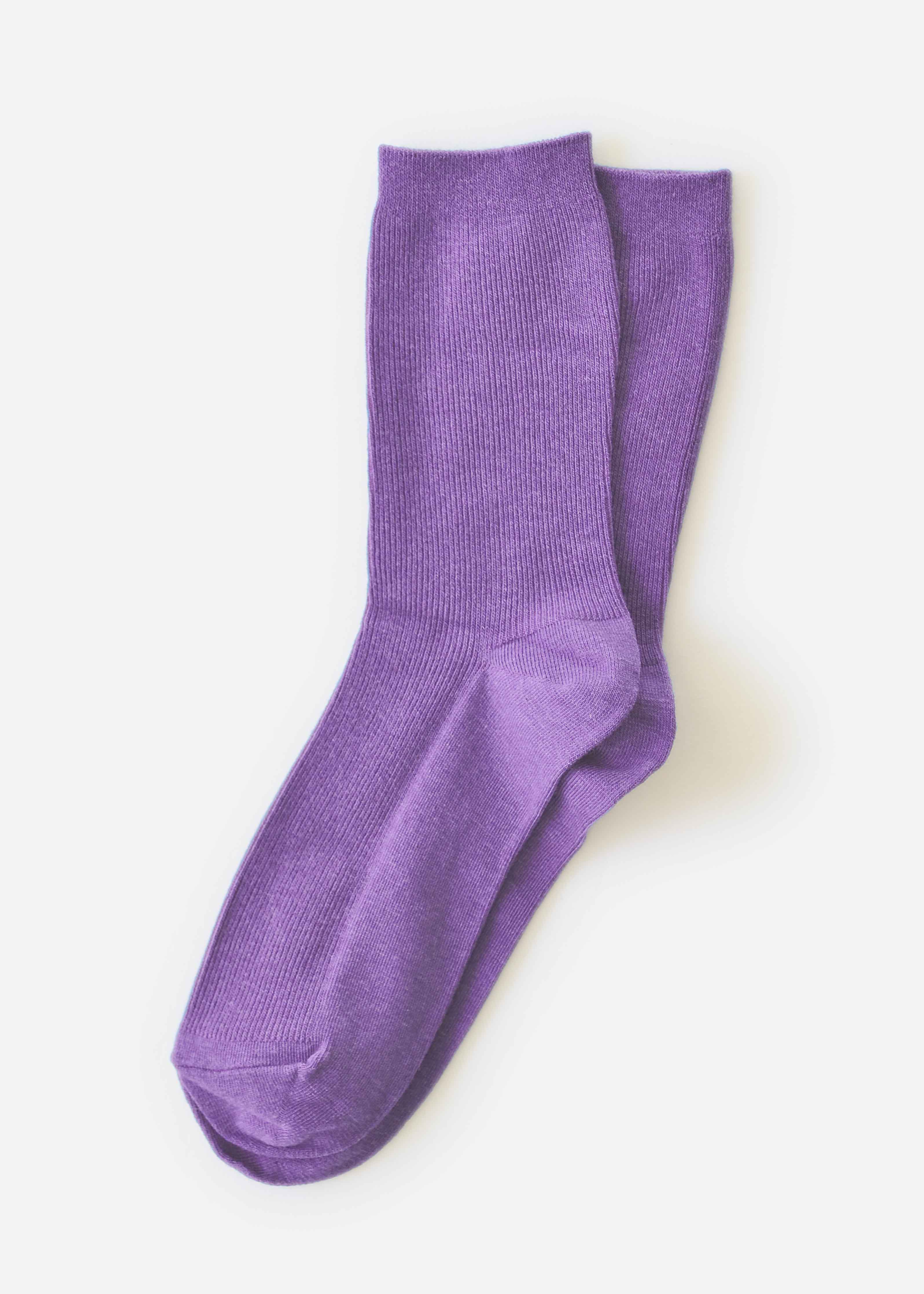 Wisteria sock, purple