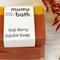 Avocado oil body soap, goji berry jujube