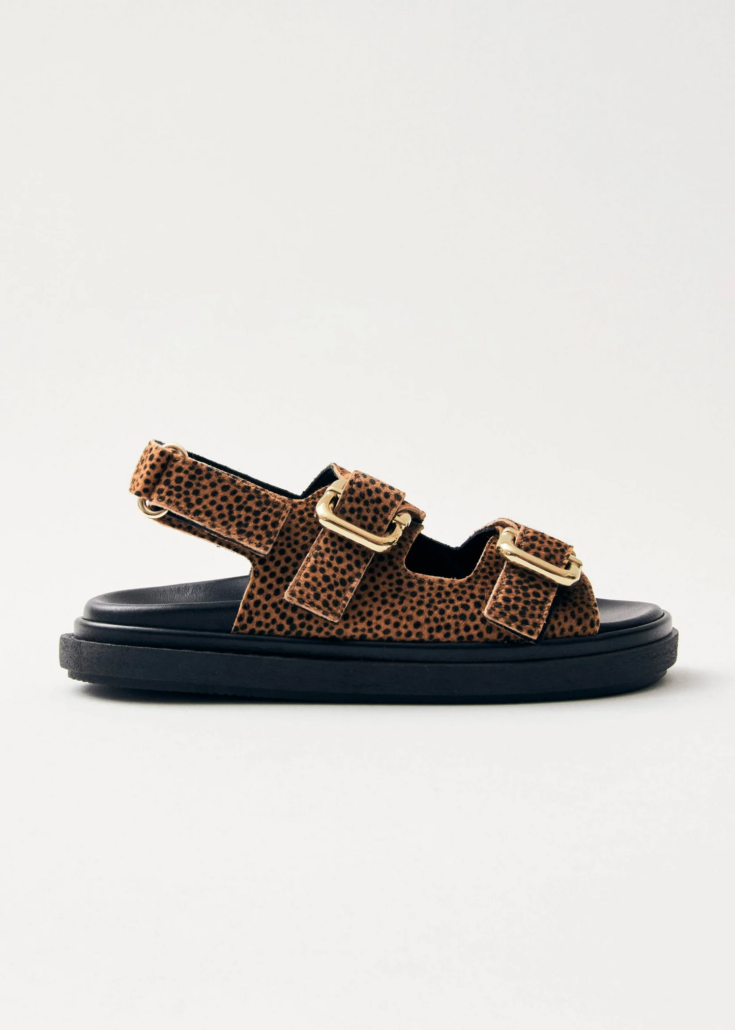 Harper leather sandals, soft tan