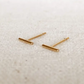 Petite bar stud earrings