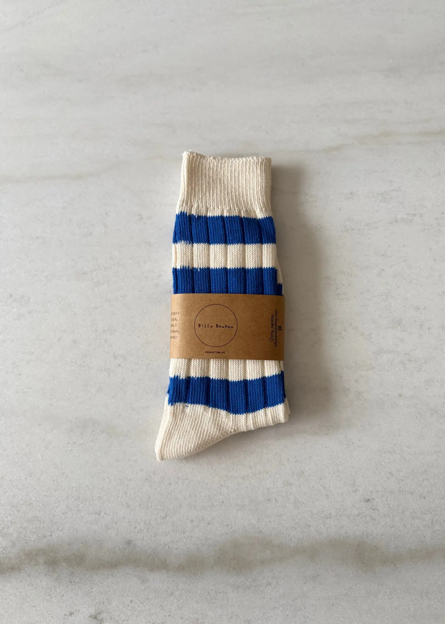 High socks, blue