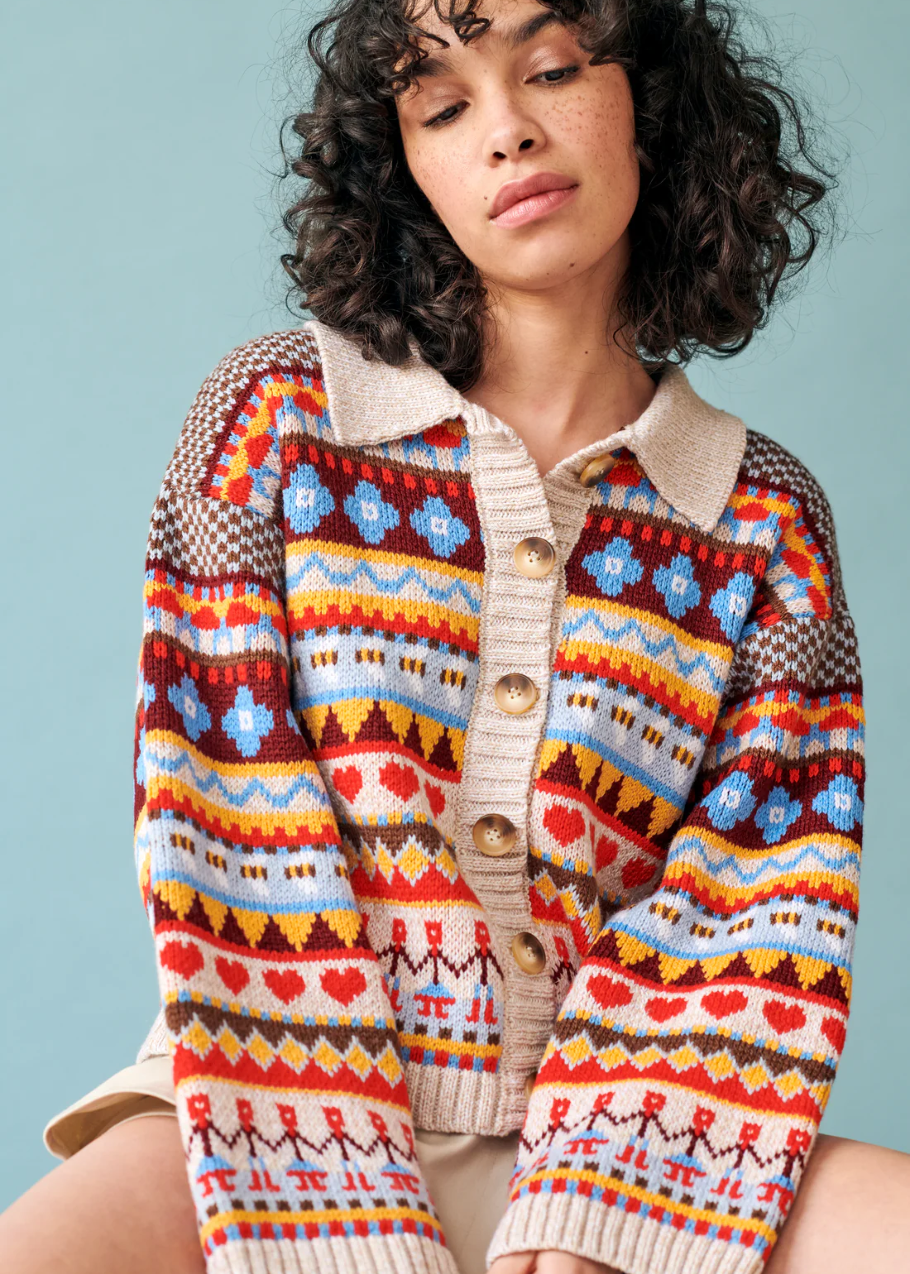 Bee garden cardigan