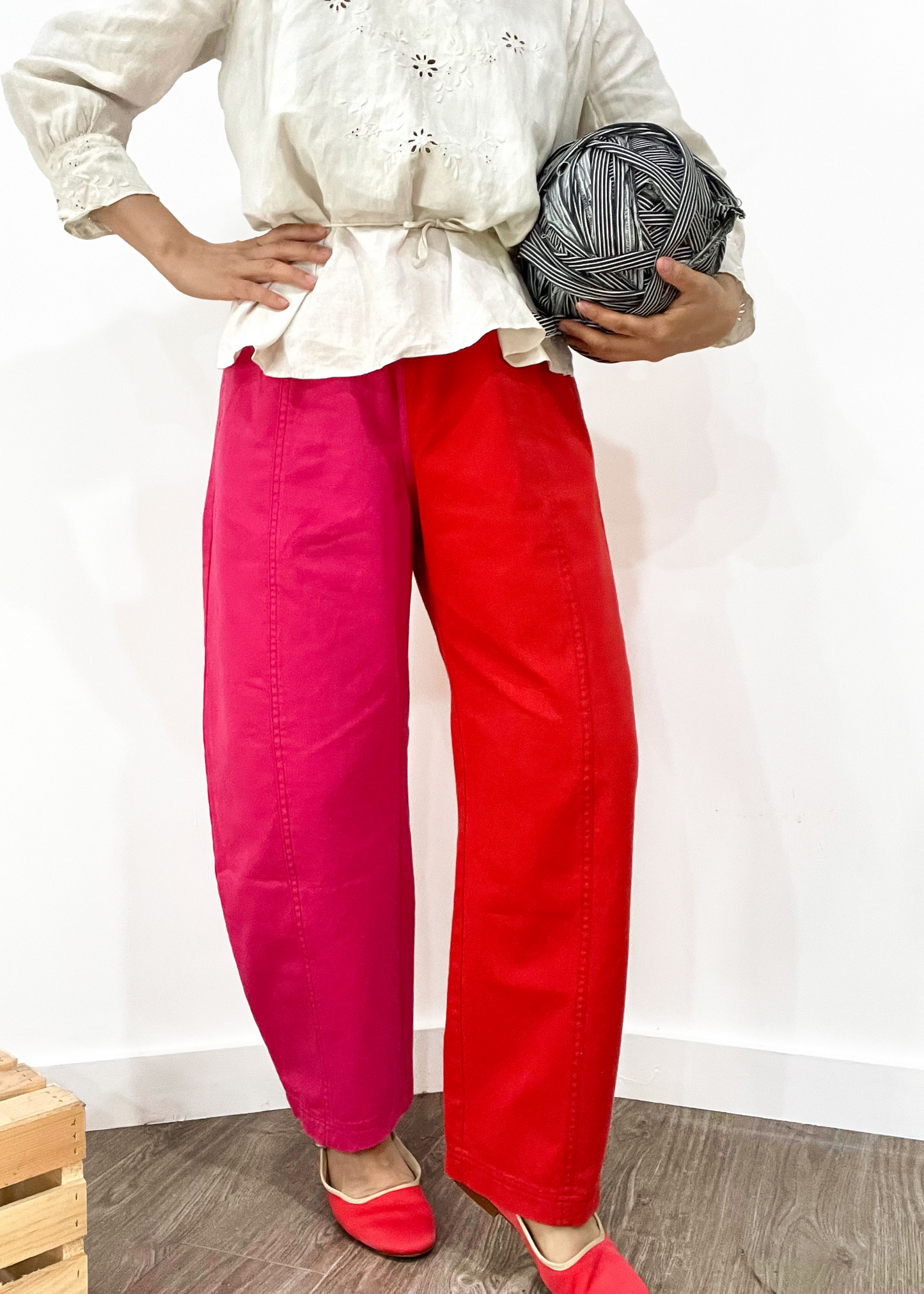 Janus pants II (with side pockets), pink