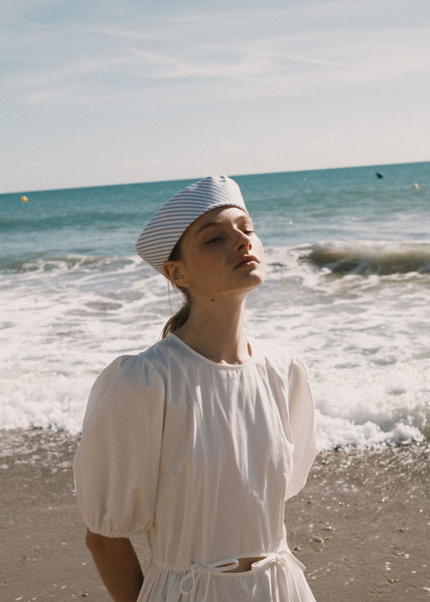 Puff sleeve midi dress