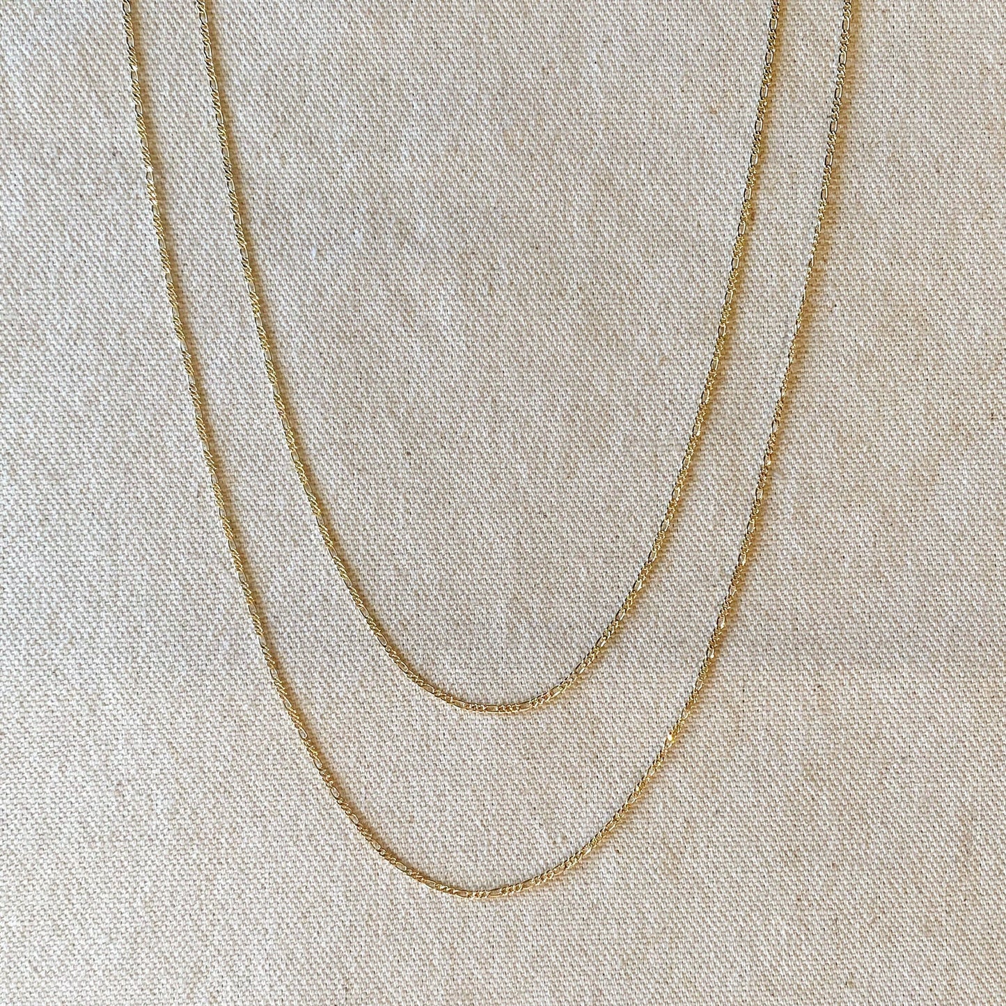 Thin figaro chain, 1.5mm