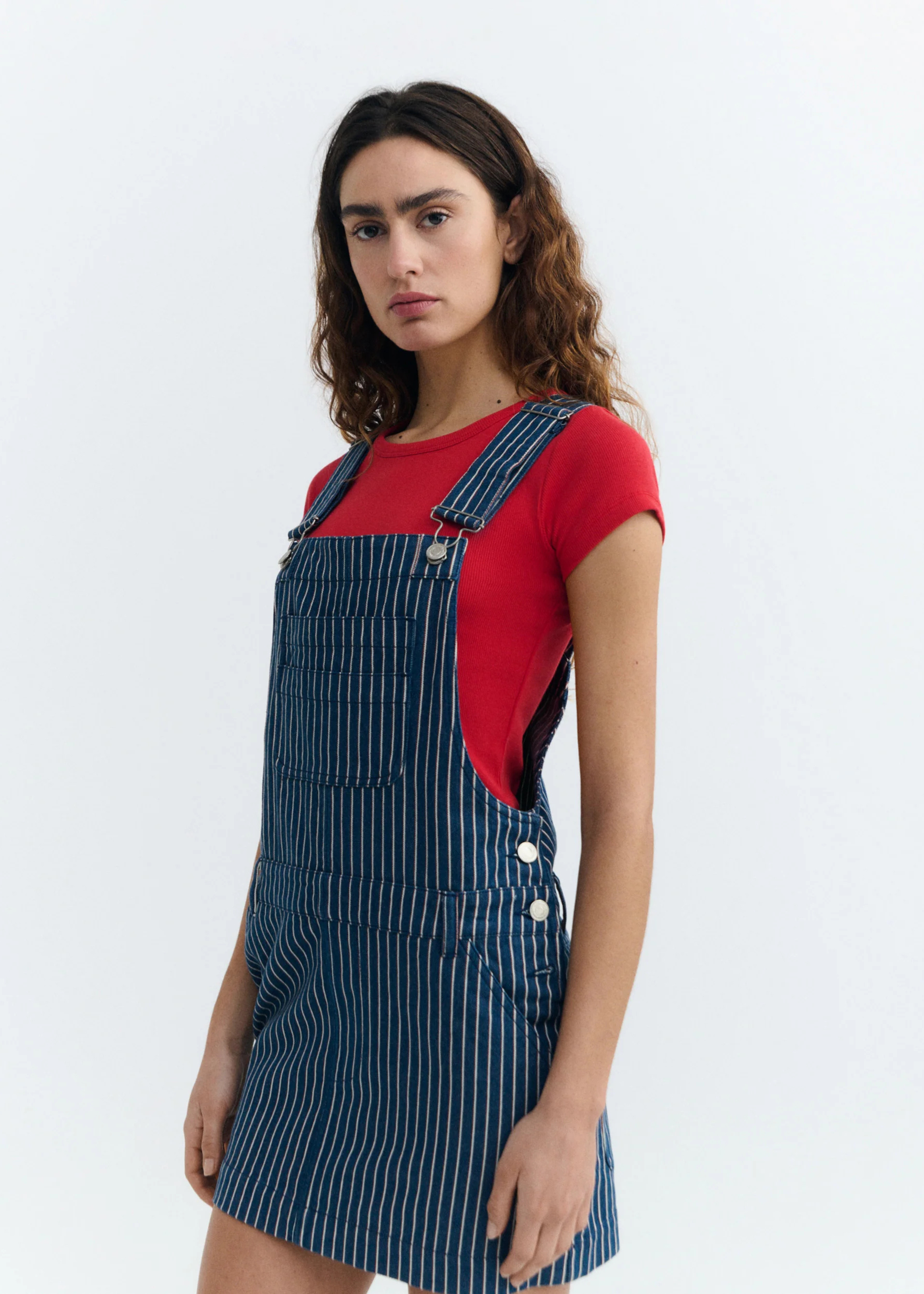 Rafaela dress, railway stripes