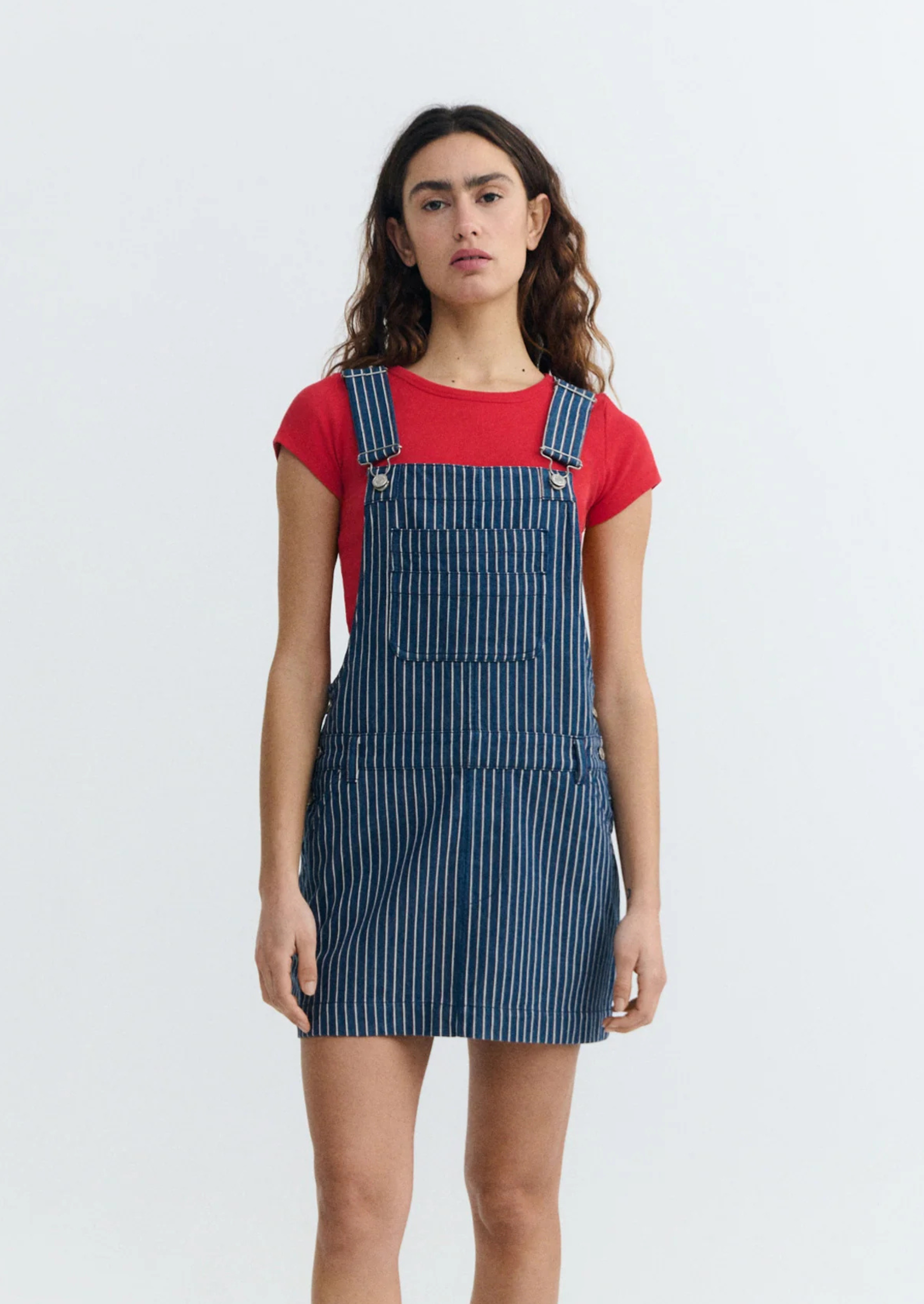 Rafaela dress, railway stripes