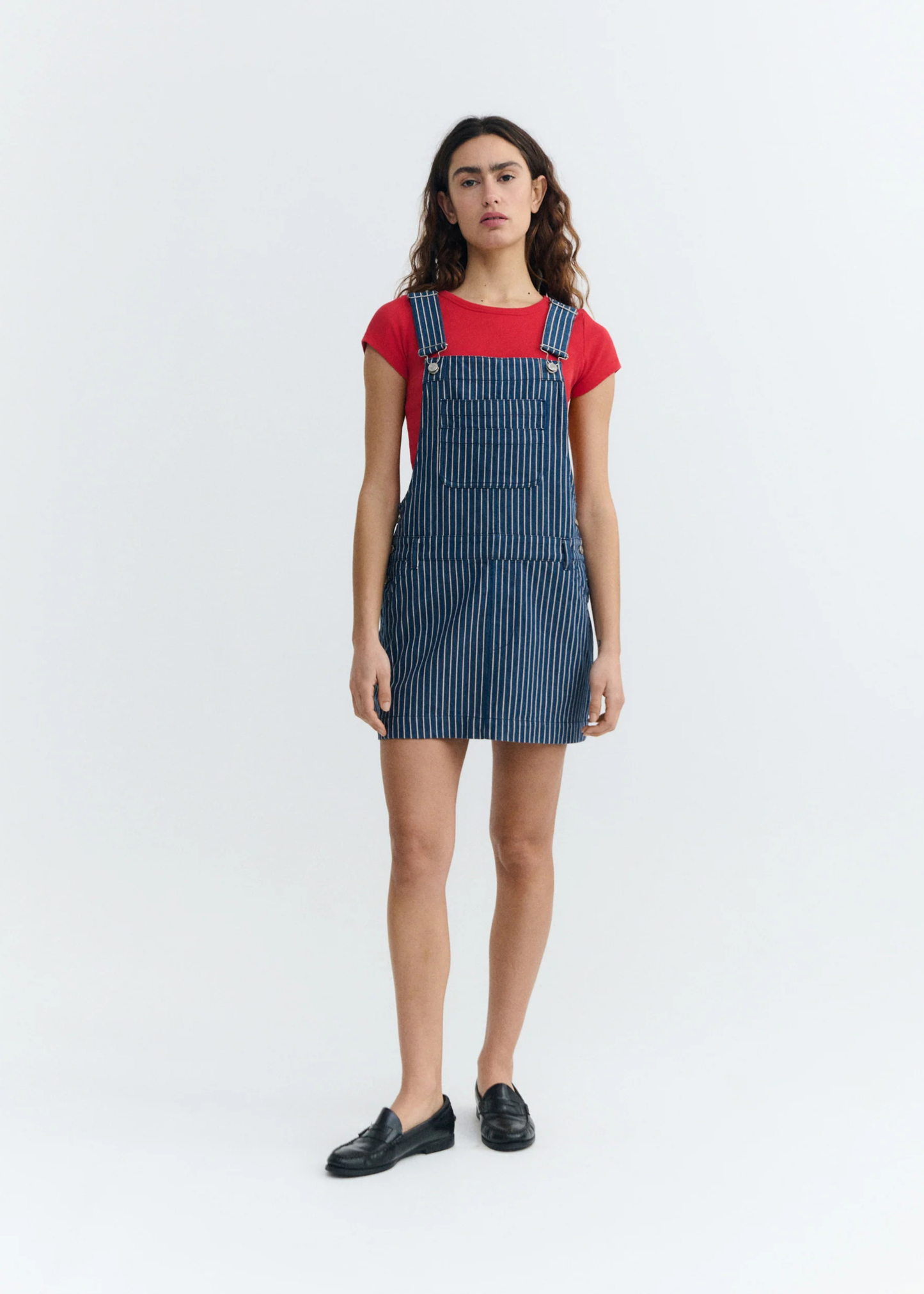 Rafaela dress, railway stripes