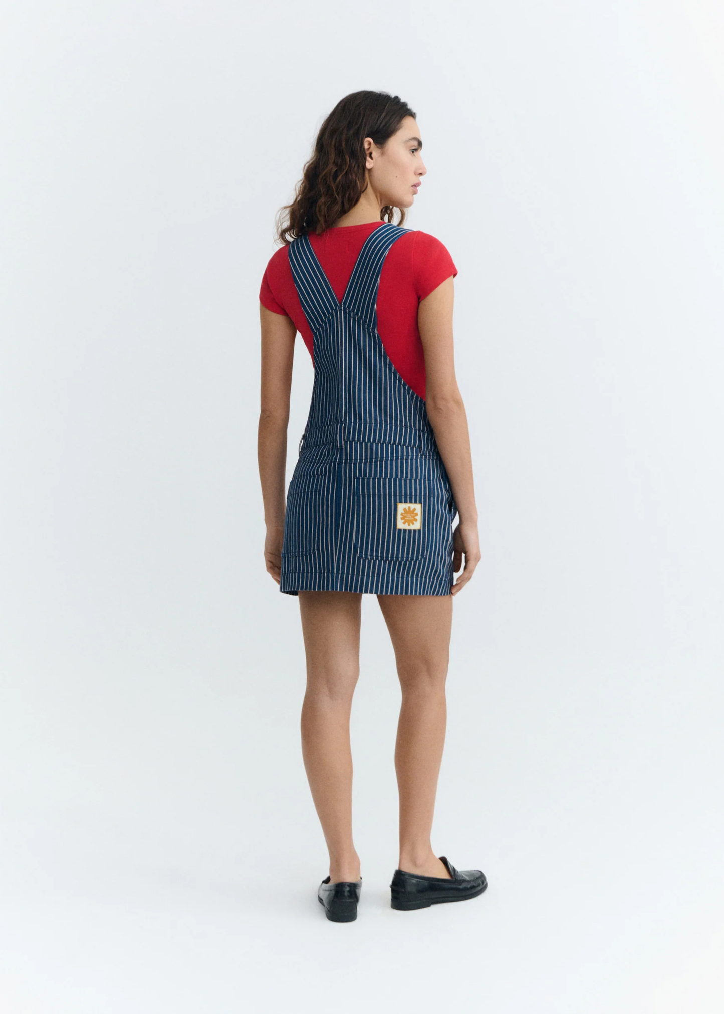 Rafaela dress, railway stripes
