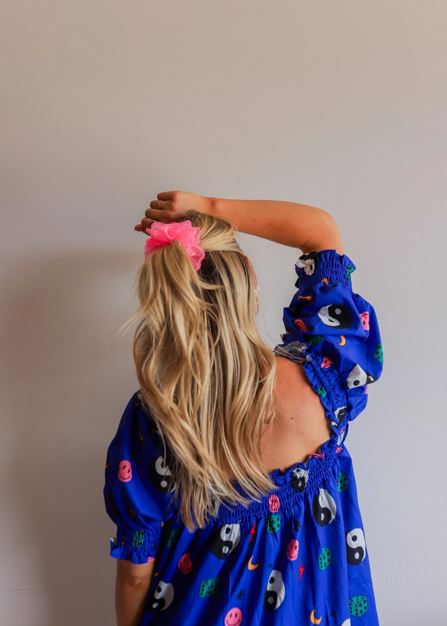 Midi scrunchie, pink