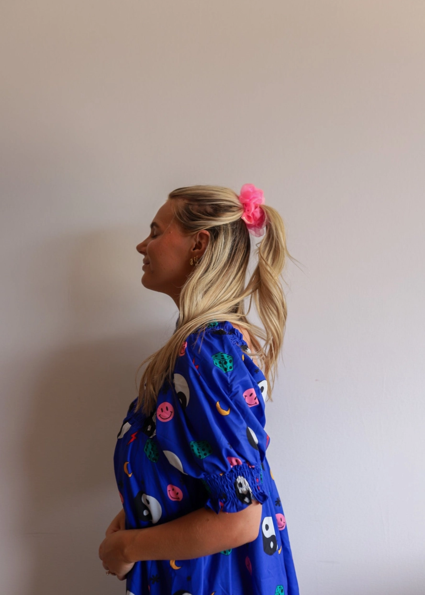 Midi scrunchie, pink