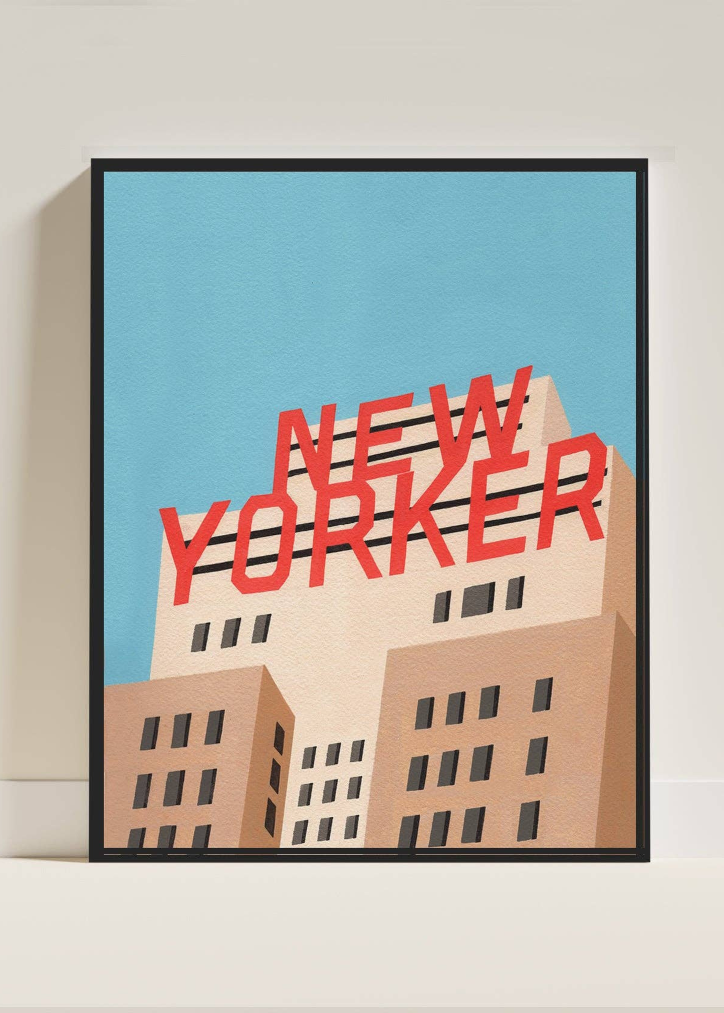 New Yorker hotel art print