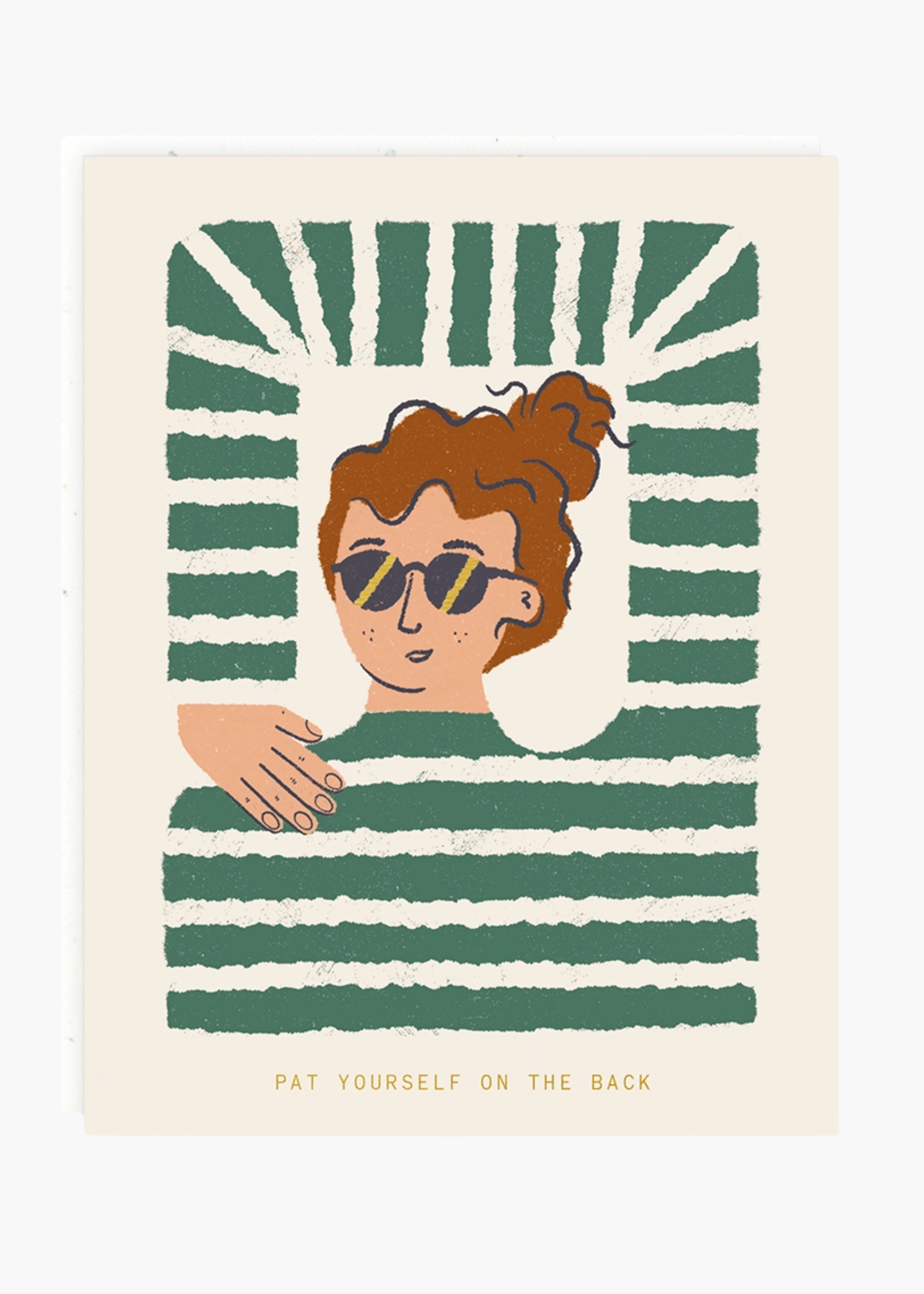 Long arm lady card