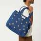 Célestins bag, denim yellow sunflower