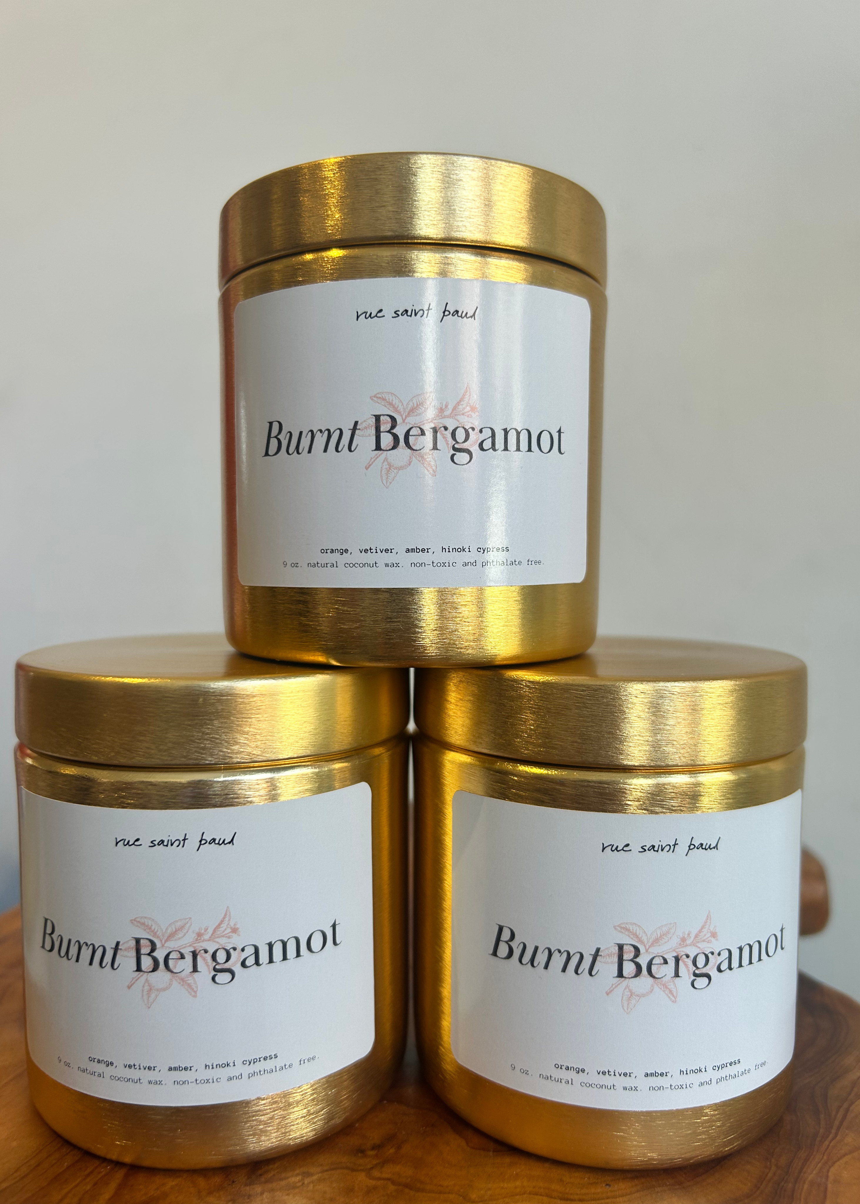 Burnt bergamot candle