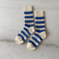 High socks, blue