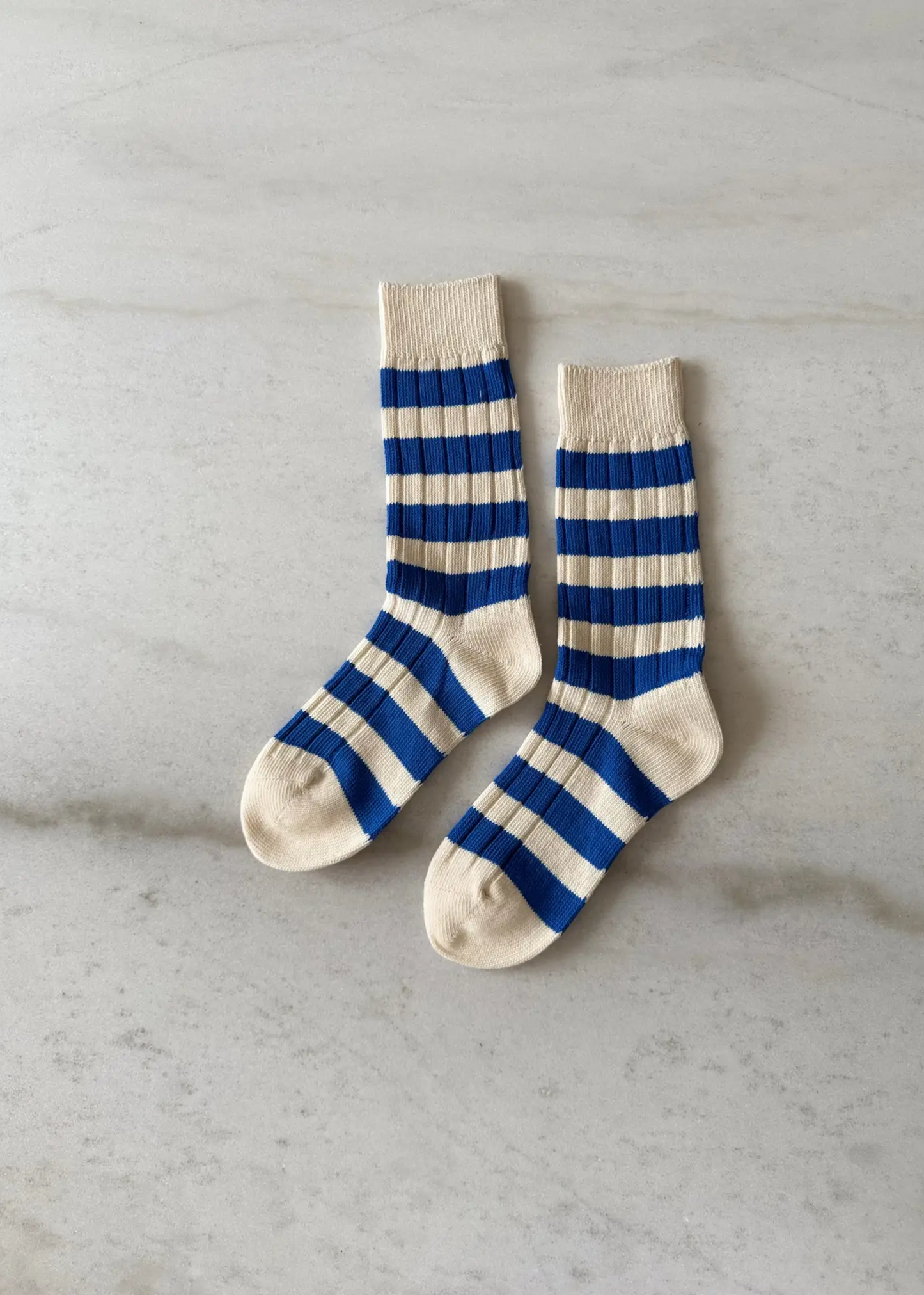 High socks, blue