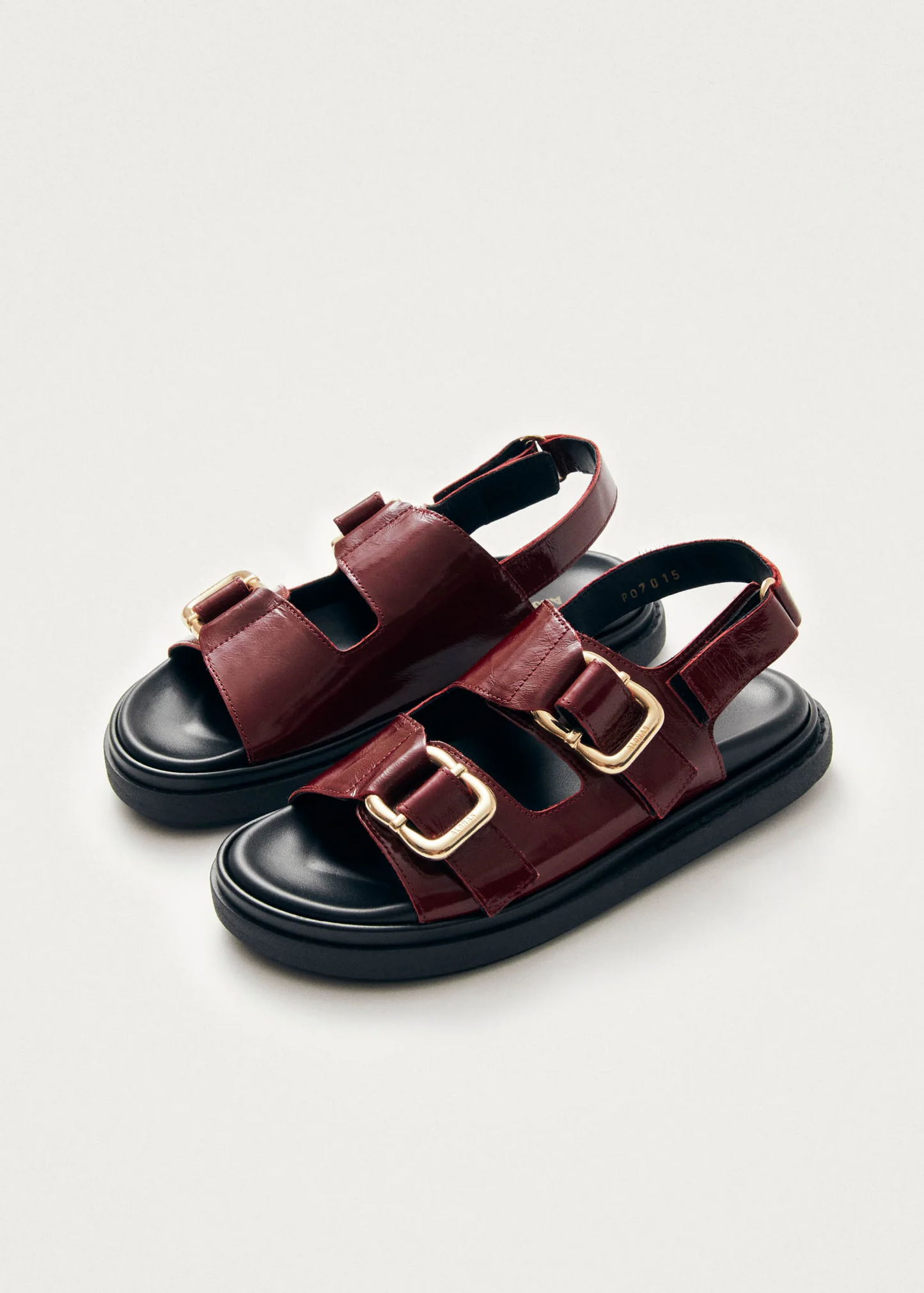 Harper onix burgundy leather sandals