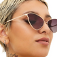 Transformation sunglasses, gold/burgundy