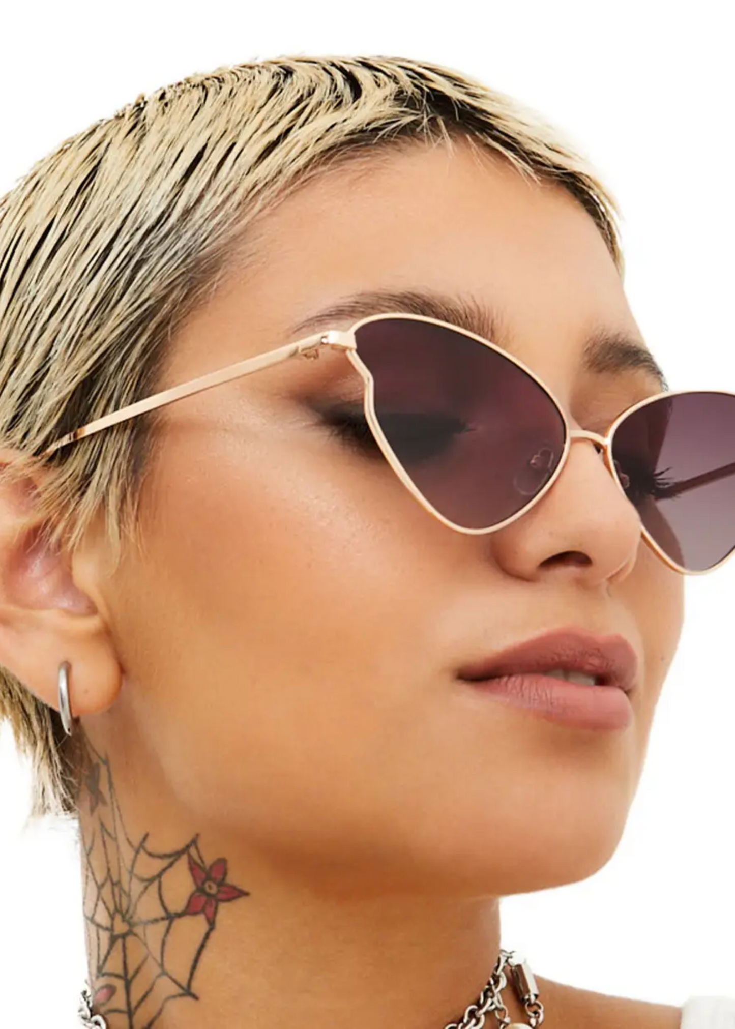 Transformation sunglasses, gold/burgundy