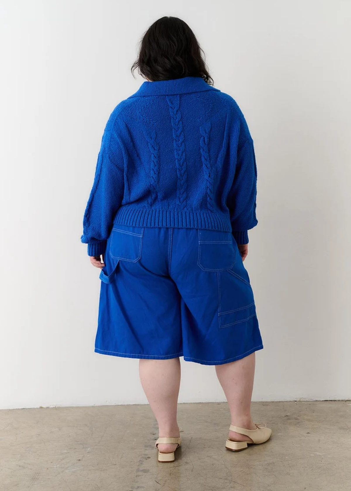 Grace zip cardigan, blue