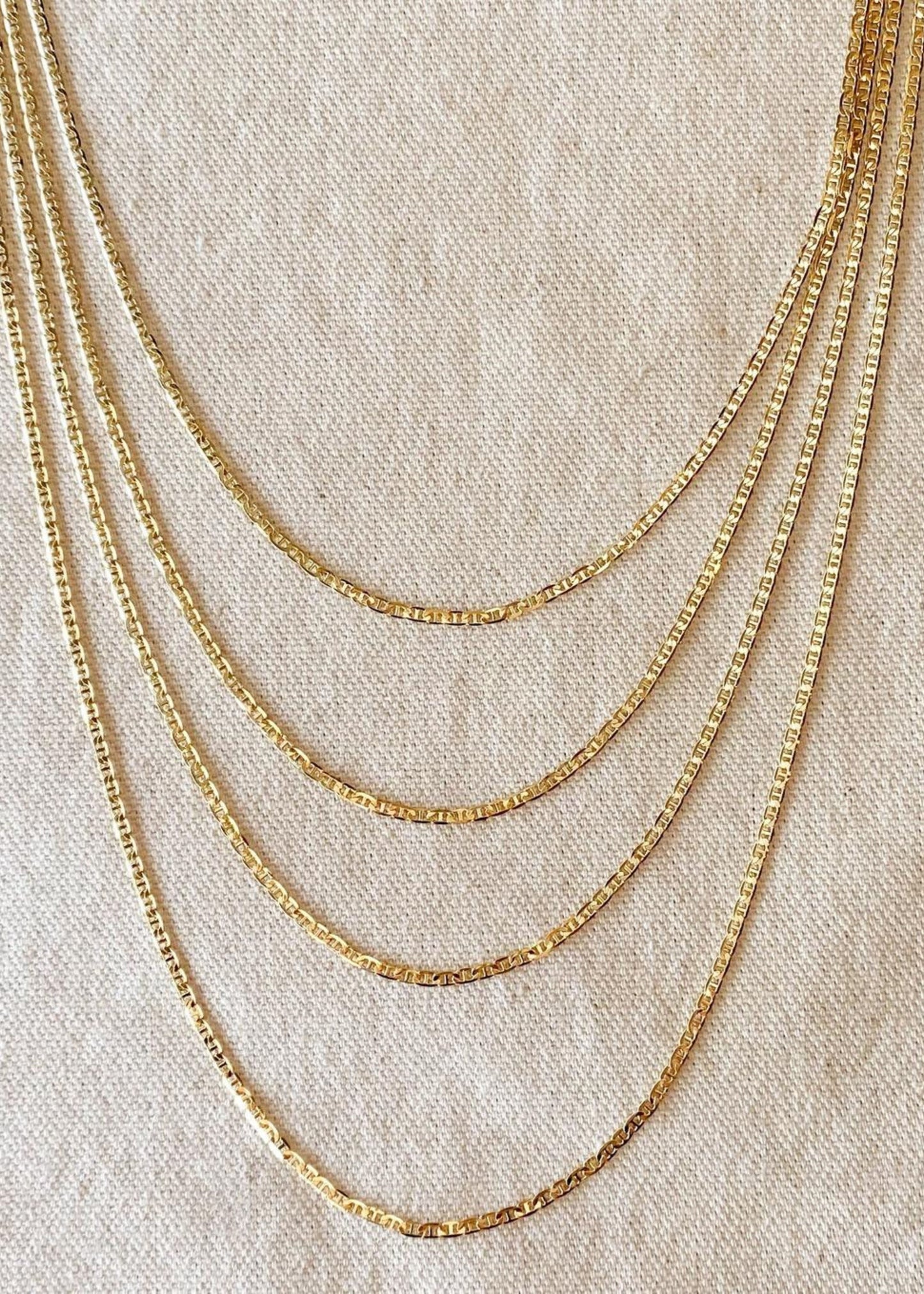 Flat mariner chain, 2mm