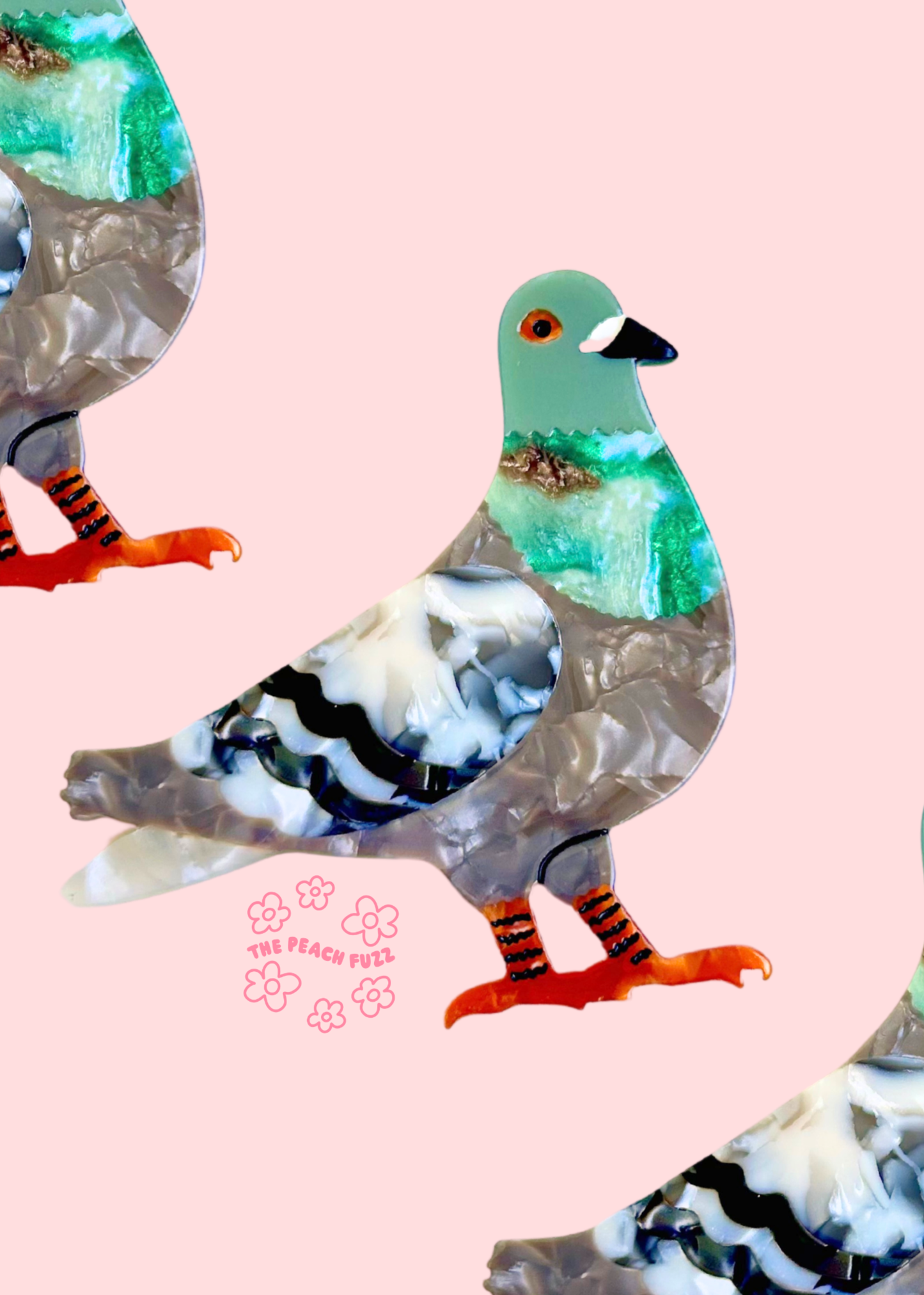 Pigeon brooch