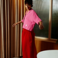 Valen trouser, red