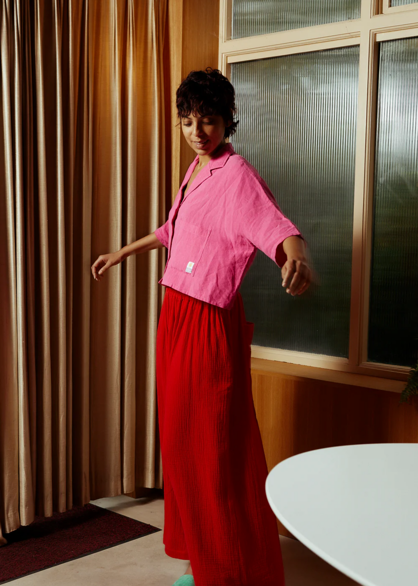 Valen trouser, red