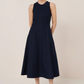 Framework dress, navy