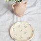 Forget me not catchall plate, light blue