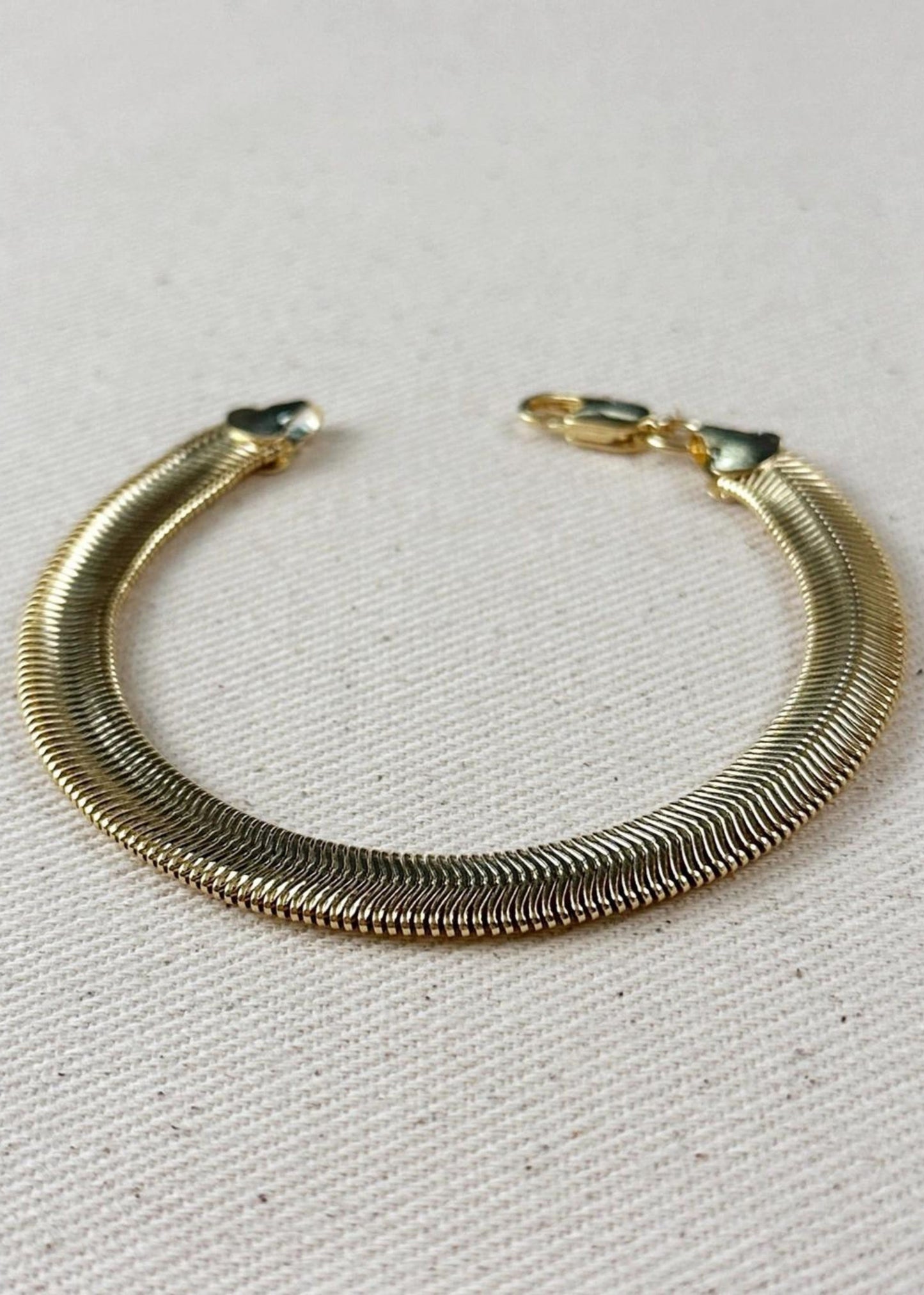 Snake chain bracelet, 8mm