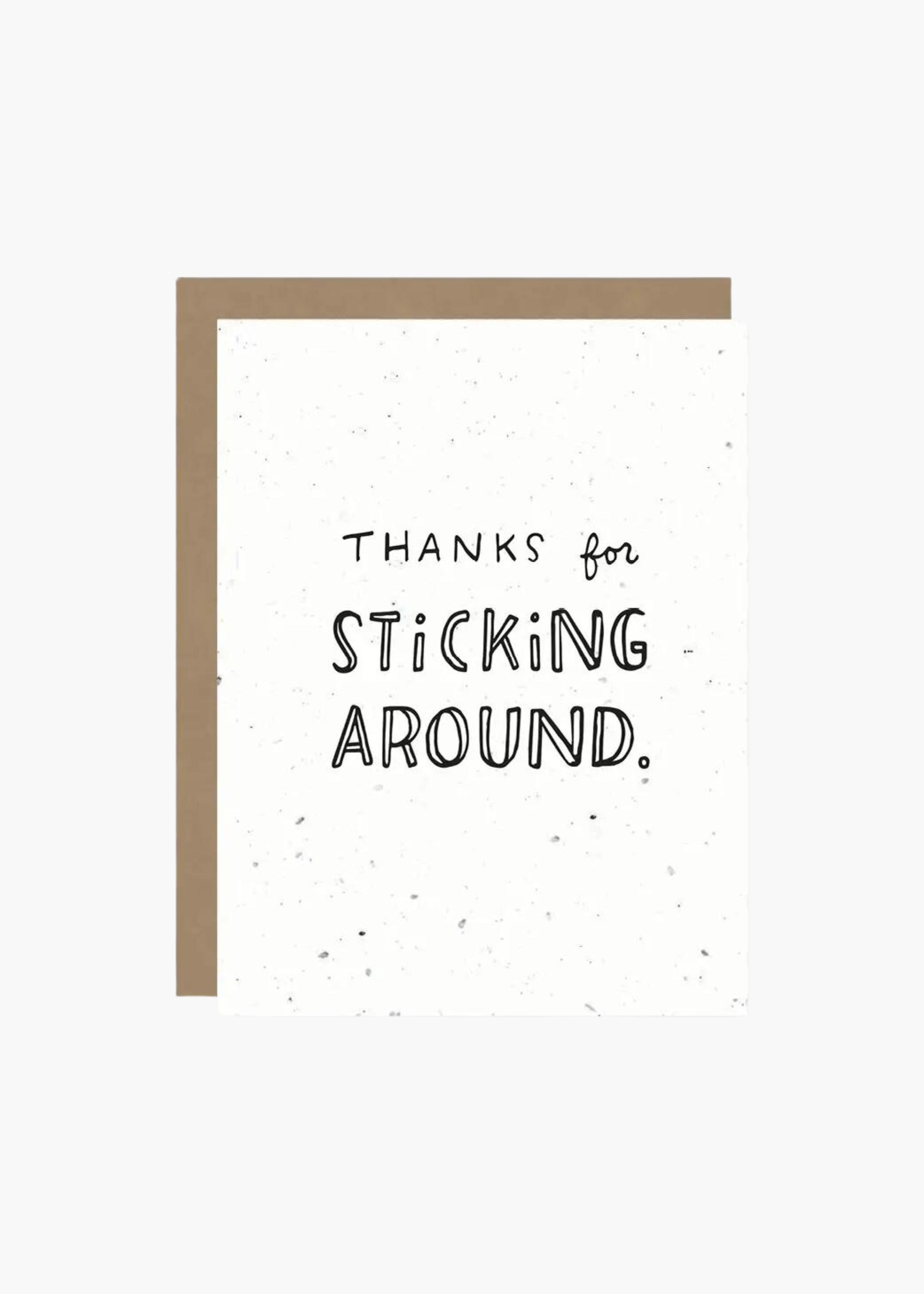 Plantable sticking around card