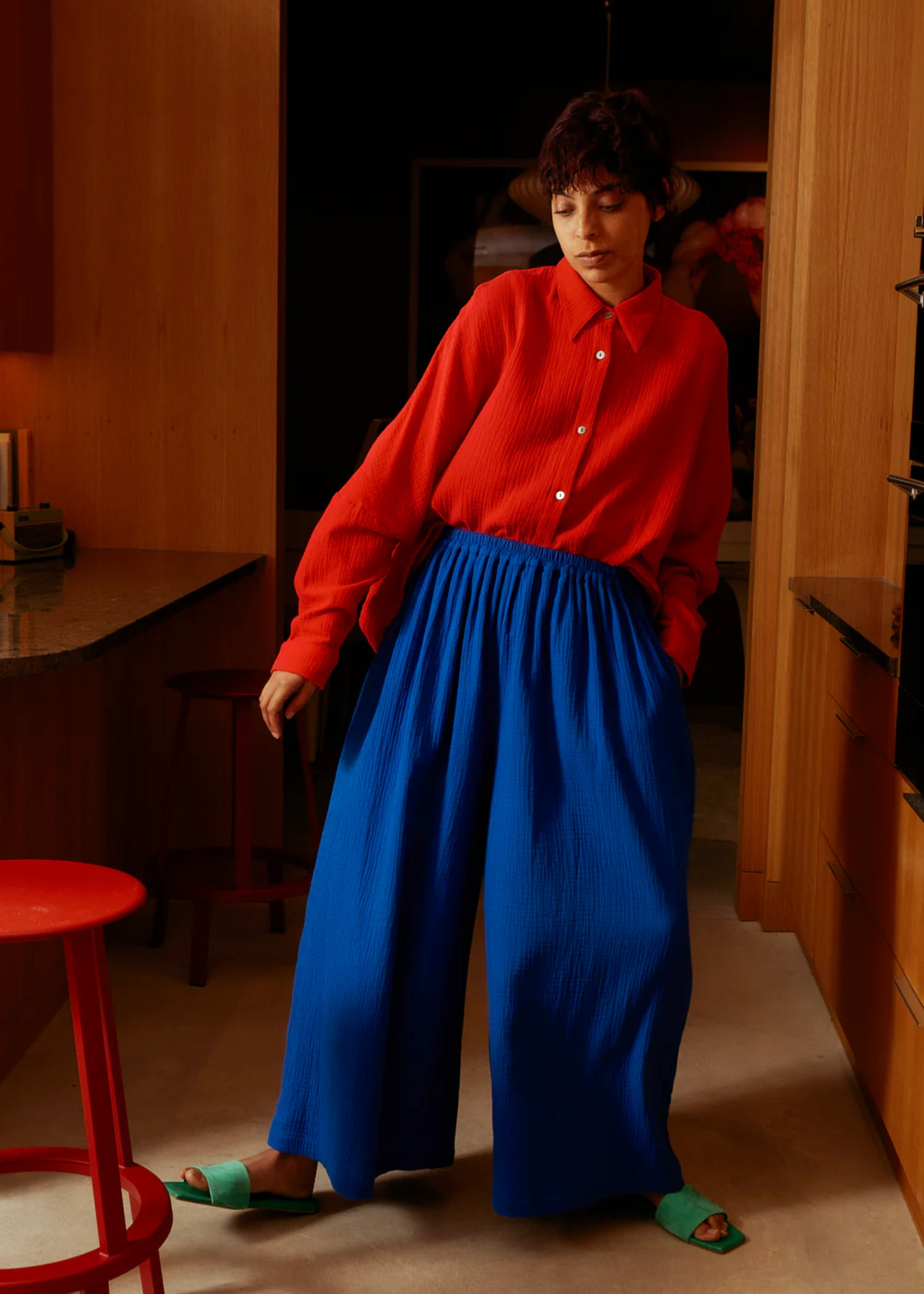 Valen trouser, cobalt