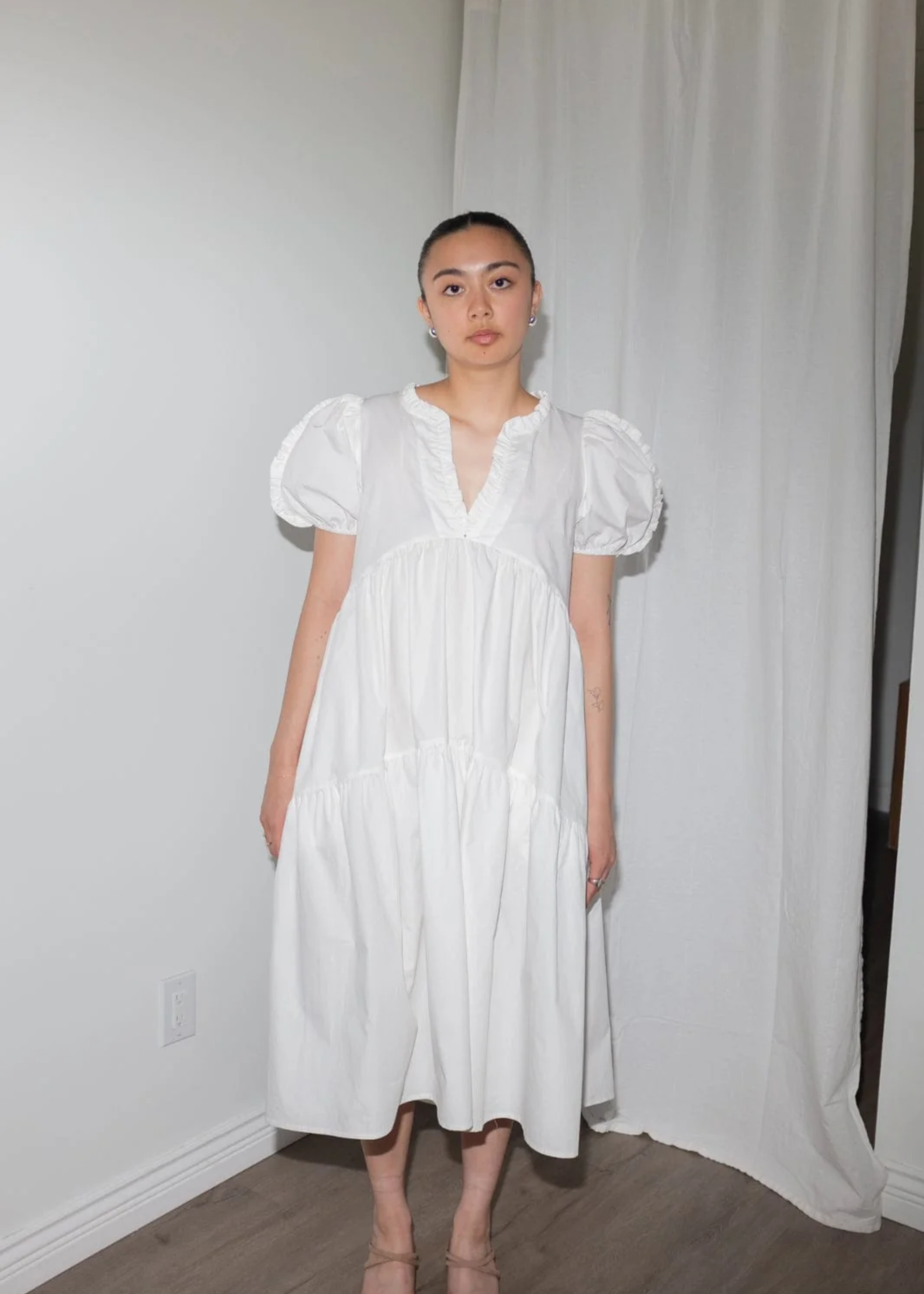 Fidelina dress, white
