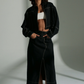 Wes linen jacket, black