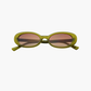Mimi oval sunglasses, olive