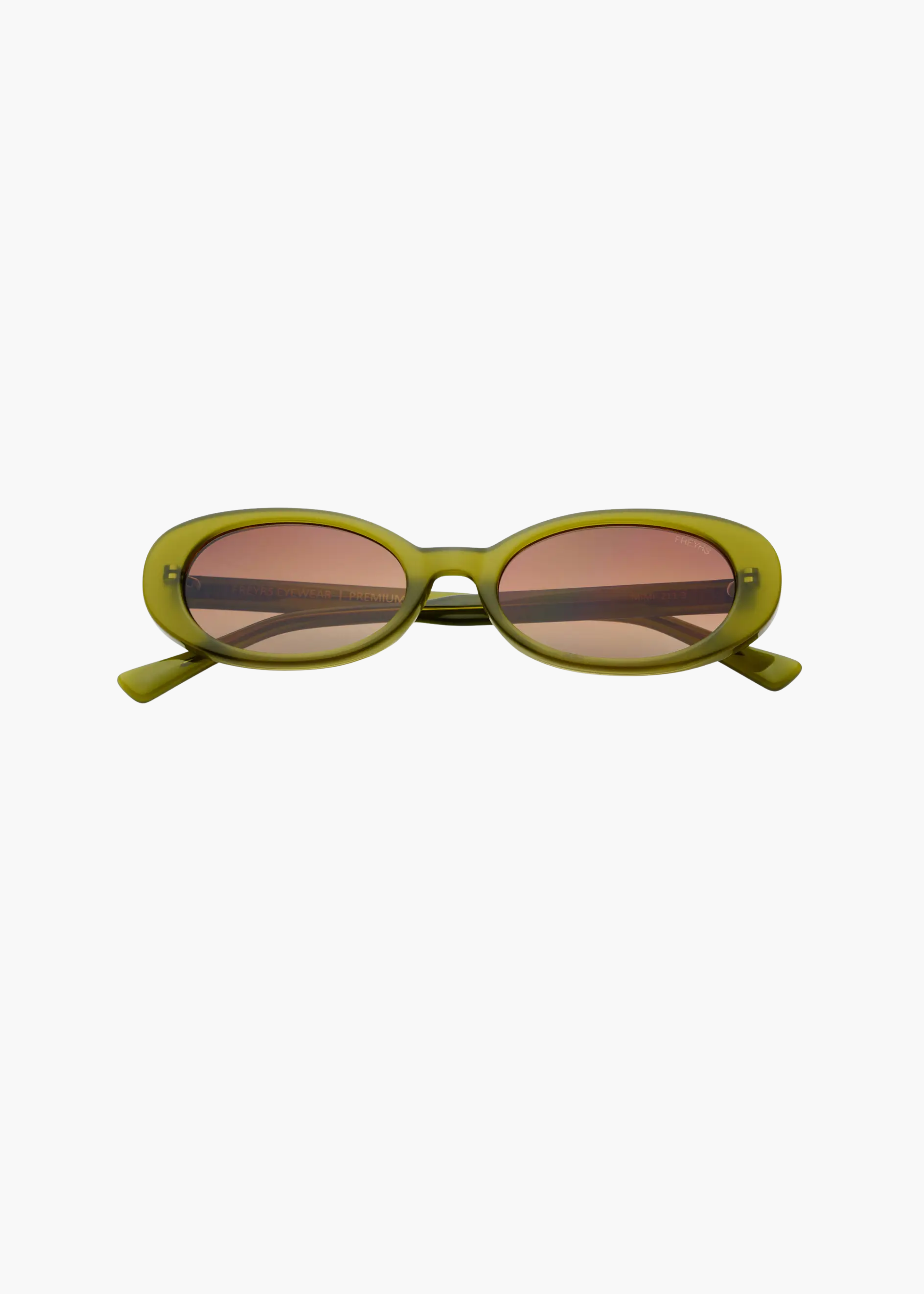 Mimi oval sunglasses, olive