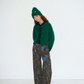 Tie detail cardigan, green