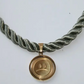 Feelings necklace, silk cord