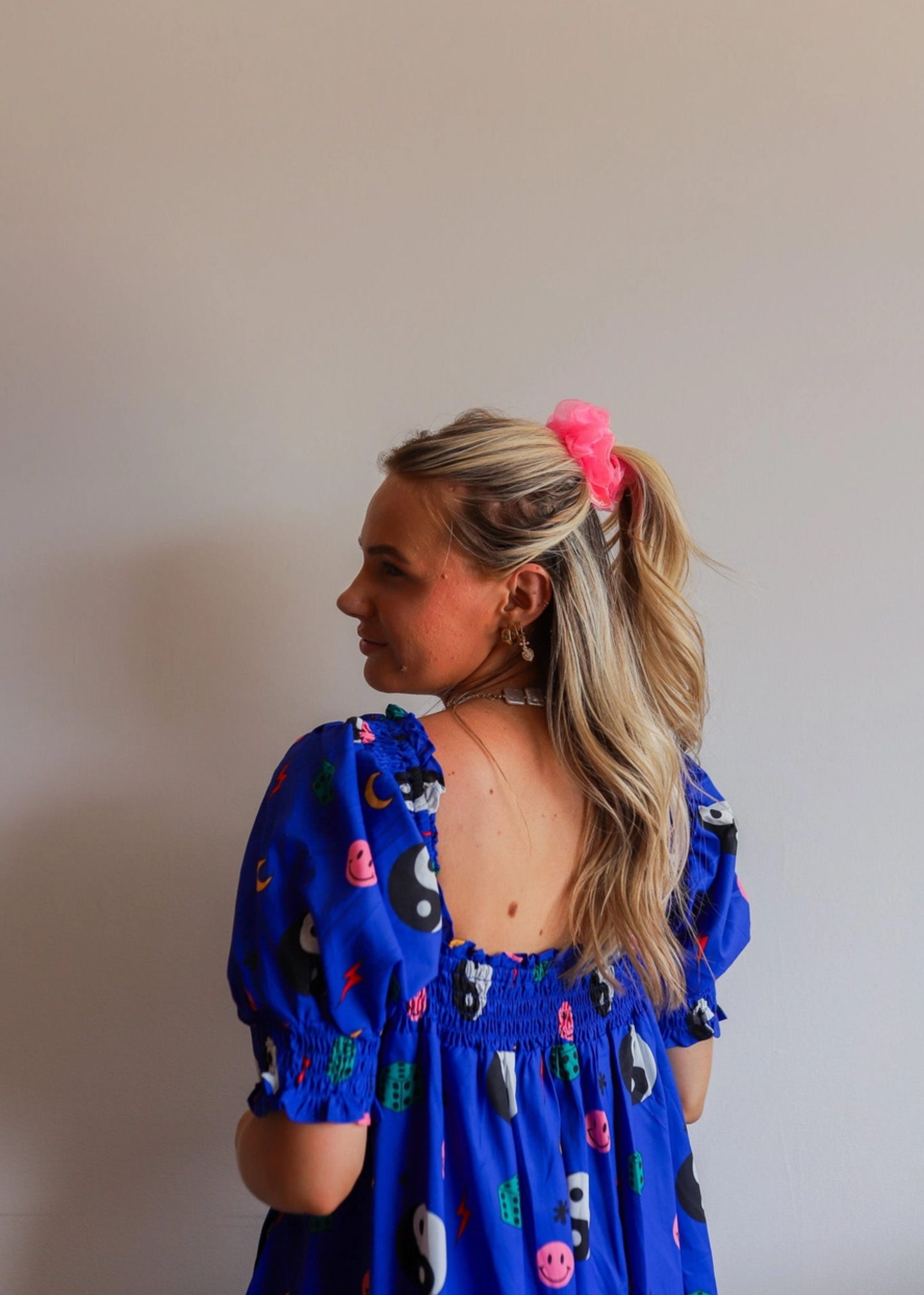 Midi scrunchie, pink