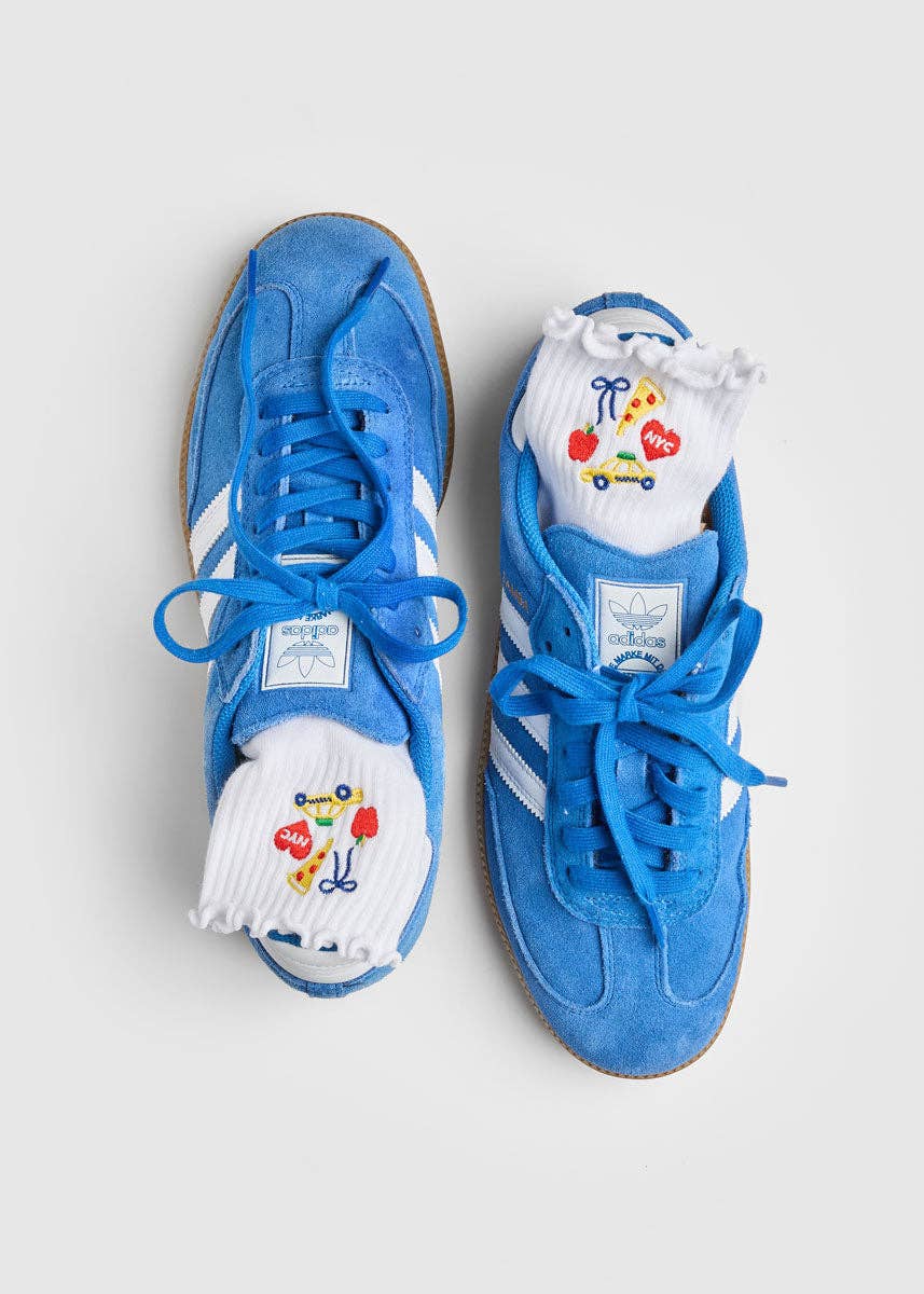 New York City icons ruffle sock