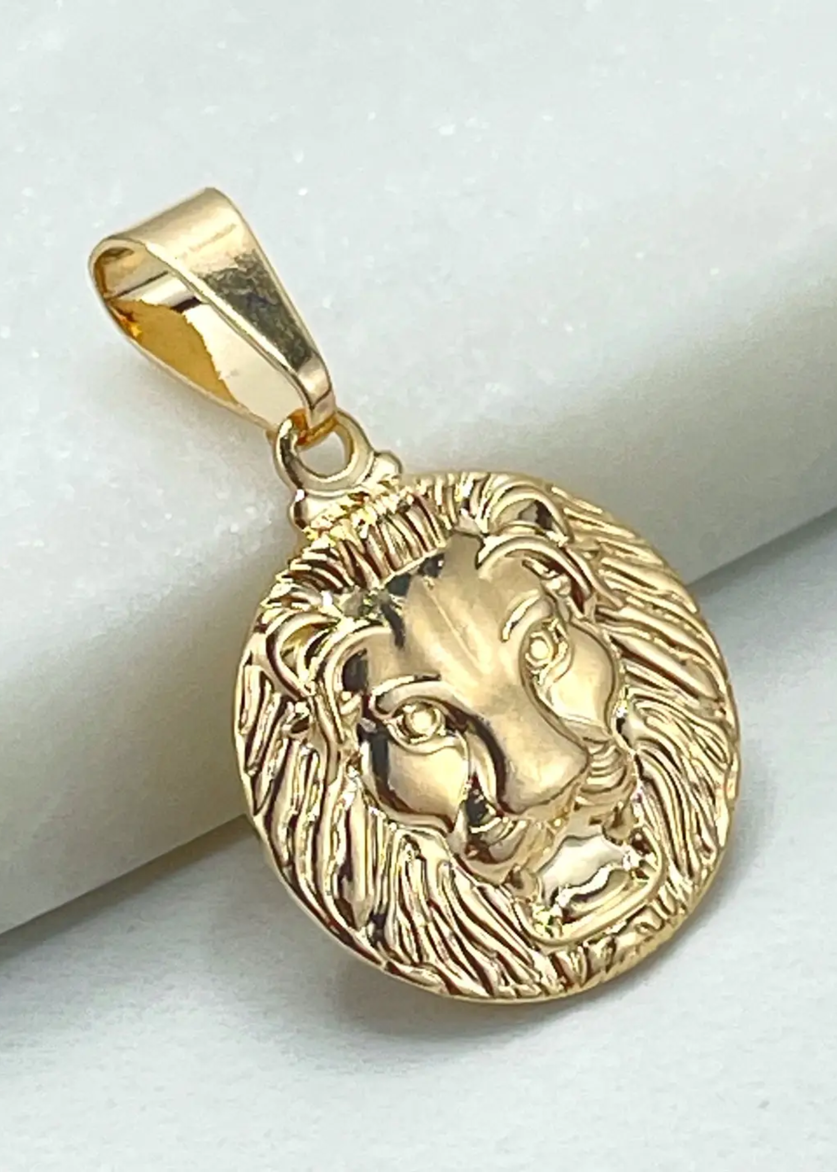 Lion face charm