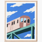 NYC subway train art print